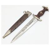 WWII German F. Dick SA Dagger w/ Scabbard
