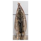Large Tanned Coyote Pelt of Rustic Stretcher