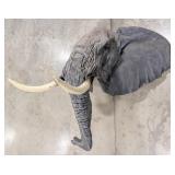 Fiberglass Elephant Shoulder Mount Taxidermy