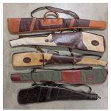 (5) Quality Leather Gun Cases