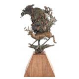 2001 Fred Boyer Bronze 'Big Five' Antlered Game