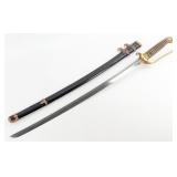 Russo Japanese Kyu Gunto Dress Sword w/ Scabbard