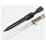 WWII German Puma Stag Dress Bayonet w/ Scabbard &