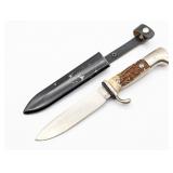 WWII German E. Pack & Sohn Stag Hitler Youth Knife