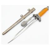 WWII German E&F Horster Heer Dagger w/ Scabbard &