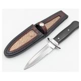 Custom Fricke Guardian Dagger w/ Snakeskin Sheath