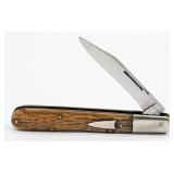 Antique American Knife Co. Jigged Bone Lockback Kn