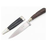 G. Felix Solingen Fluted Stag Hunting Knife w/ She