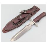 Randall Model 14 #18 Sawtooth Grind Brown Micarta
