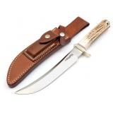 1980's Randall Model 4 7in Stag Big Game Skinner w