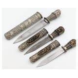 Antique Tibetan Dughi Ceremonial Dagger Set