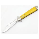 Shur-Snap Colonial Synth Yellow Bowtie Switchblade