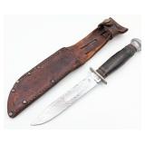 WWII Case XX USN Fighting Knife w/ Named Sheath