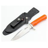 Randall Model 15 Orange Micarta Airman  w/ Sheath