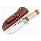 Randall Model 25 Musk Ox Horn Trapper Knife w/ She