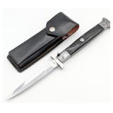 Samir Ahmad 13in Floral Engraved Horn Handle Switc