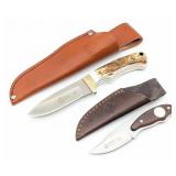 Puma Coyote & Python Fixed Blade Knives w/ Sheaths