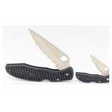 Spyderco Black Checkered Endura & Endura Mini