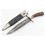 James Rodgers Sheffield Civil War Style Stag Bowie