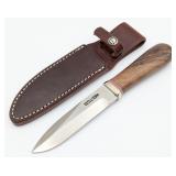 Randall Black Walnut 5in Gambler Boot Knife w/ She