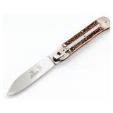 Hubertus Solingen Stag Lever Lock Switchblade Knif