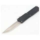 Lightning Black Aluminum OTF Knife