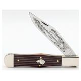 1983 Ka-Bar Collectors Club Dogs Head Laminate Woo