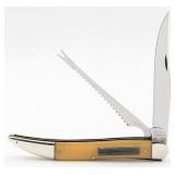 Ka-Bar Union Cutlery Co. Yellow Celluloid Fisherma