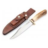 1970's Randall Model 12 6in Stag Sportsman Bowie w