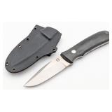 Dozier Knives Black Micarta KM-3 Agent w/ Kydex Sh