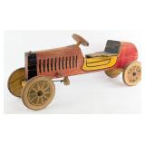 Early S.A. Smith Mfg. Co. Wooden Ride On Car