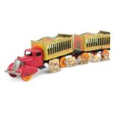 Wyandotte Circus Truck w/ Trailer & Animals