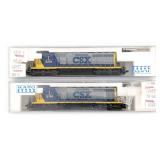 Kato N Scale CSX 8204 and 8186 Train Engines
