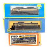 (2) AHM HO Scale #23 Monon Engine and Tyco #4015 S