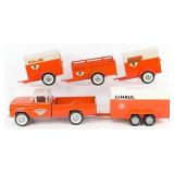 Original Nylint U-Haul Pickup Truck w/ Four Traile