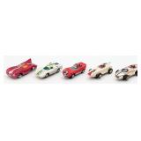 (5) Vintage HO Scale Aurora Slot Cars