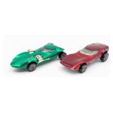 Hot Wheels Redline Red Torero & Green Twinmill