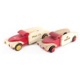 (2) Buddy L Wood Toys Pure Ice Trucks