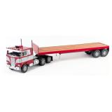 Custom Peterbilt Cabover Truck With Flatbed Traile