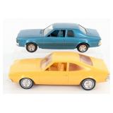 (2) Jo-Han 1970's AMC Hornet Dealer Promo Cars