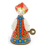 Russian Tin Windup Dancing Doll