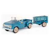 Original Tonka Pickup Truck w/ Stake Trailer