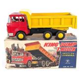 Yonezawa Tin Friction King Dump Truck w/ Box