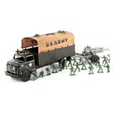 Marx U.S. Army Transport Truck w/ Howitzer Cannon