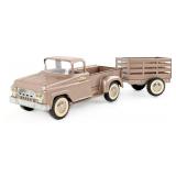 Original Tonka Pickup Truck w/ Utility Trailer