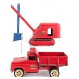 Original Tonka Hydraulic Dump Truck & Steam Shovel