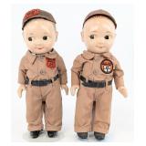 (2) Vintage Buddy Lee Phillips 66 and Allied US 1