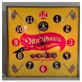 Hot Wheels Redline Lighted Pam Style Clock