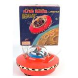 Cragstan Tin Battery Op. Flying Saucer with Space