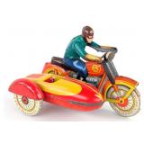 USSR Tin Windup Motorcycle w/ Sidecar
